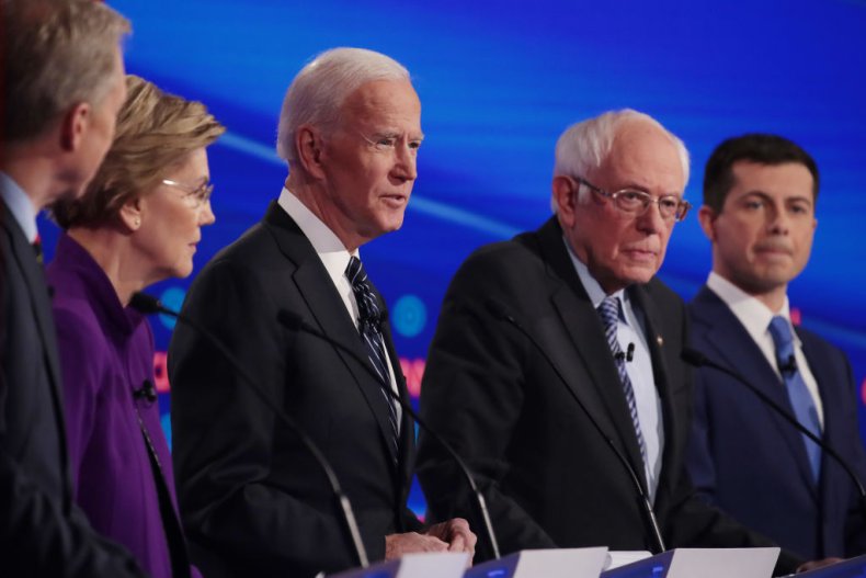 Warren, Biden, Sanders and Buttigieg Warren, Biden, Sanders and Buttigieg