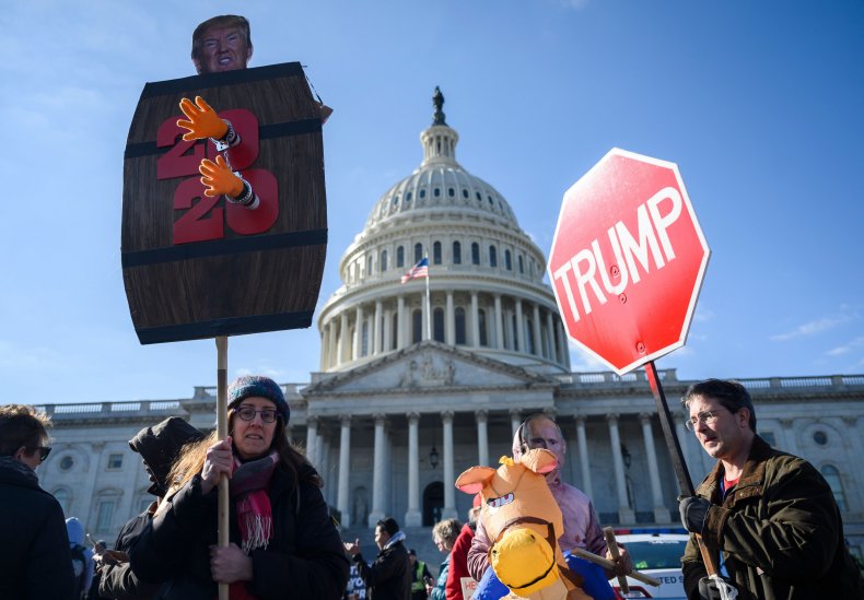 nationwide protests Trump acquittal impeachment trial
