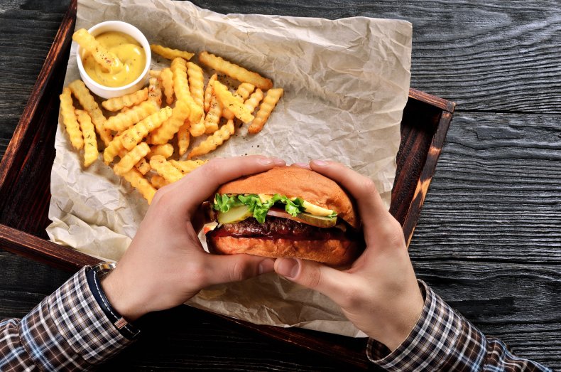 burger, meat, fries, fast food, stock, getty