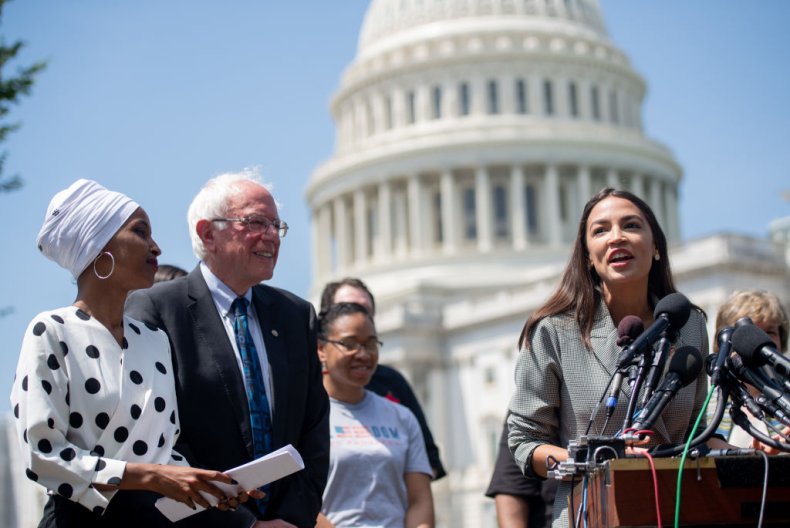 Omar, Sanders and Ocasio-Cortez