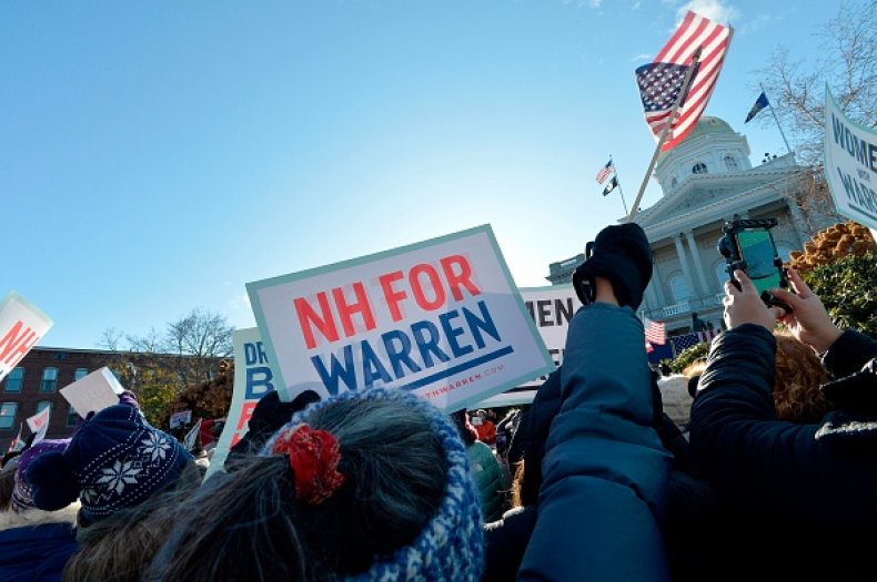 warren rally new hampshire statehouse warren rally new hampshire statehouse