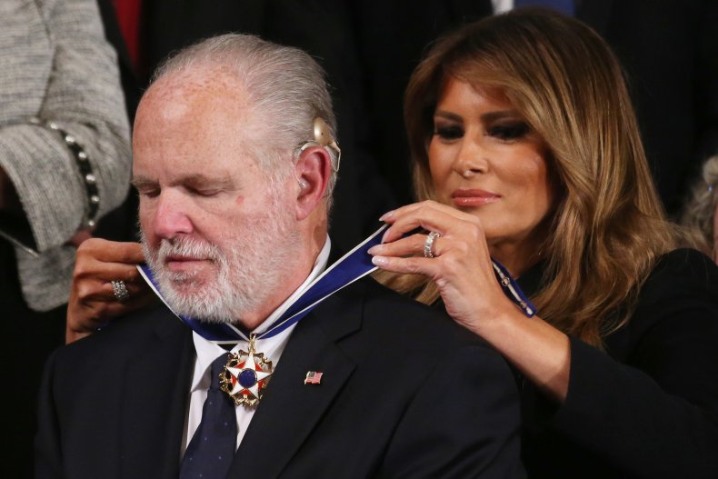 rush limbaugh, melania trump