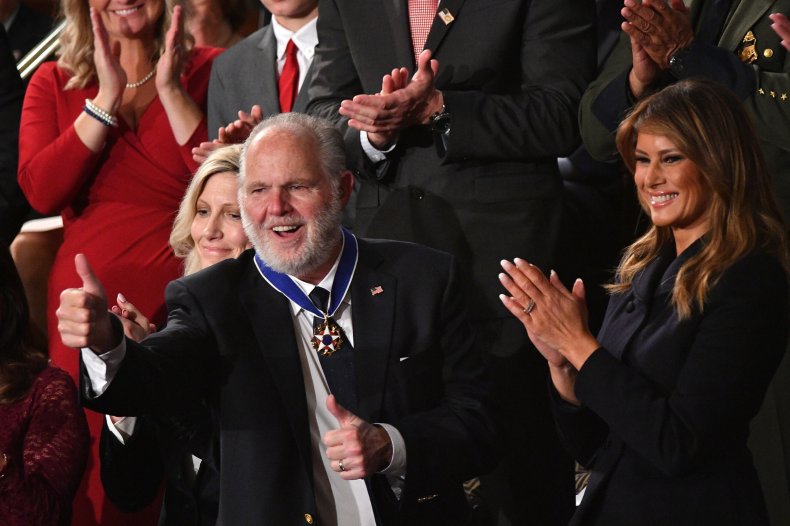 Trump awards Rush Limbaugh State Union