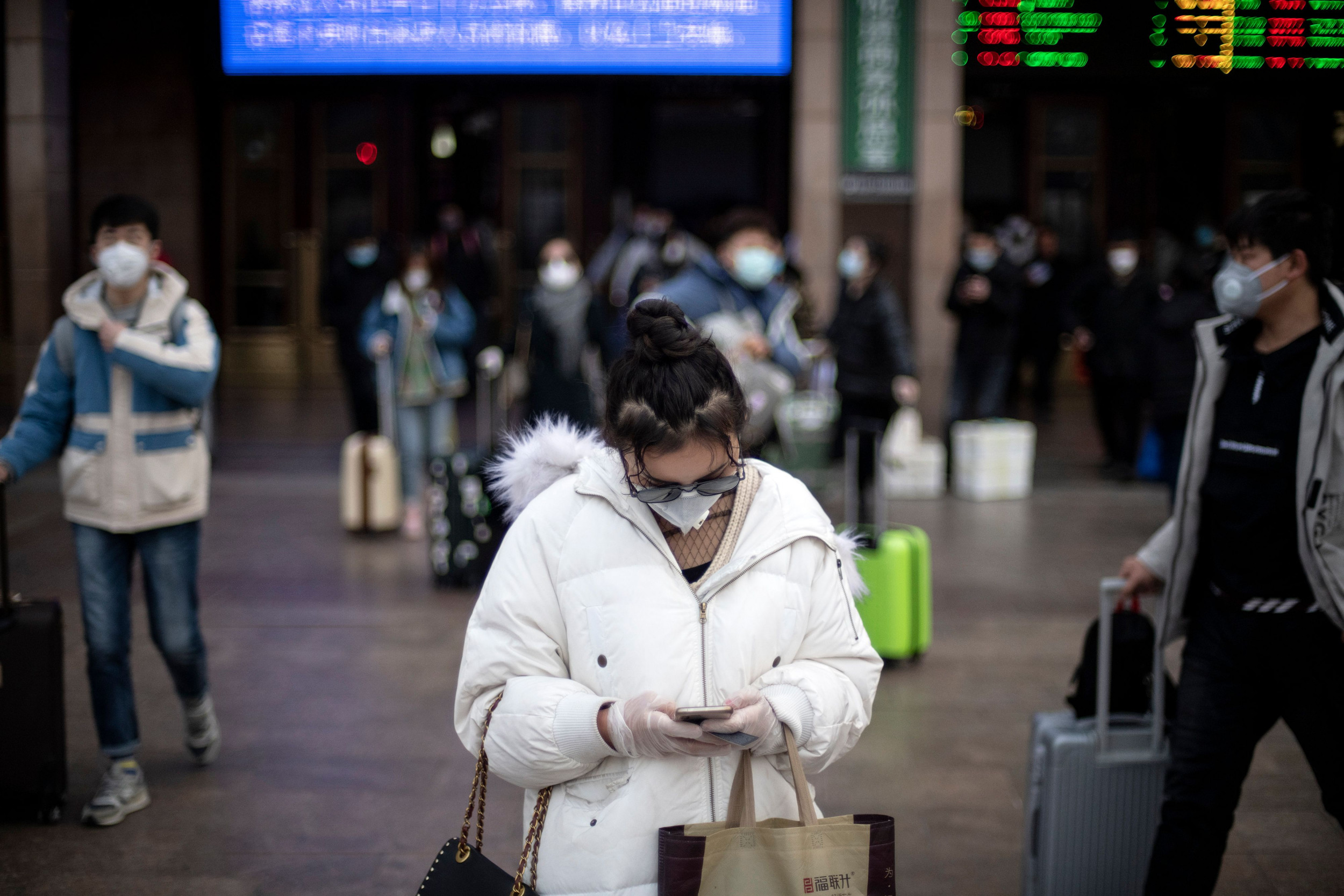 Coronavirus - Beijing Railway Station