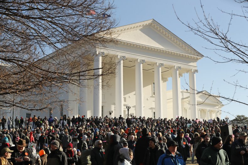 Gun Rights Advocates From Across U.S. Rally In Virginia's Capital Against Gun Control Legislation