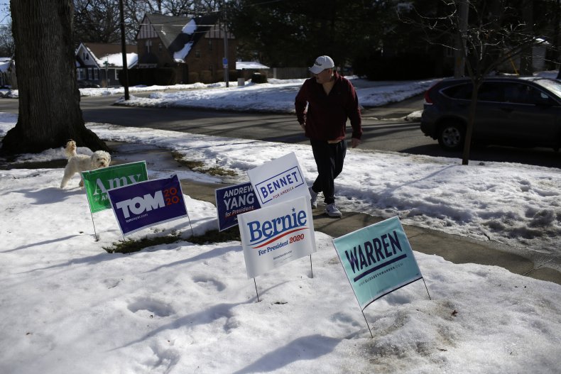 Iowa Democratic campaign signs 