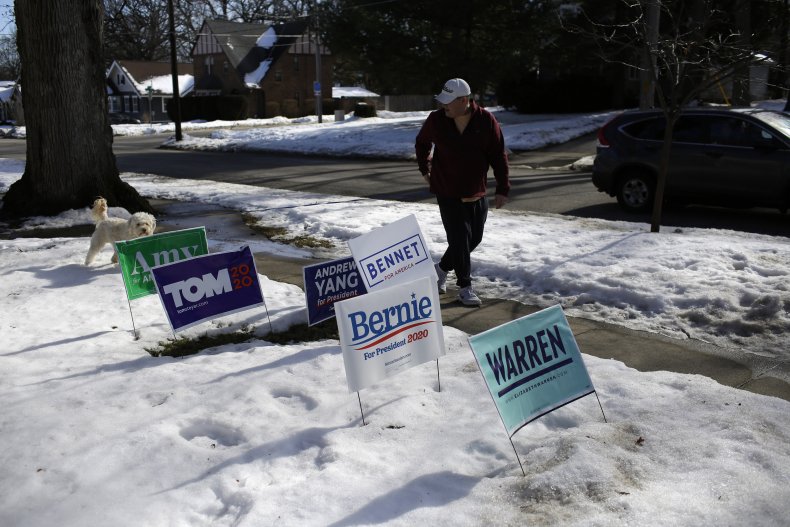 Iowa Democratic campaign signs Iowa Democratic campaign signs