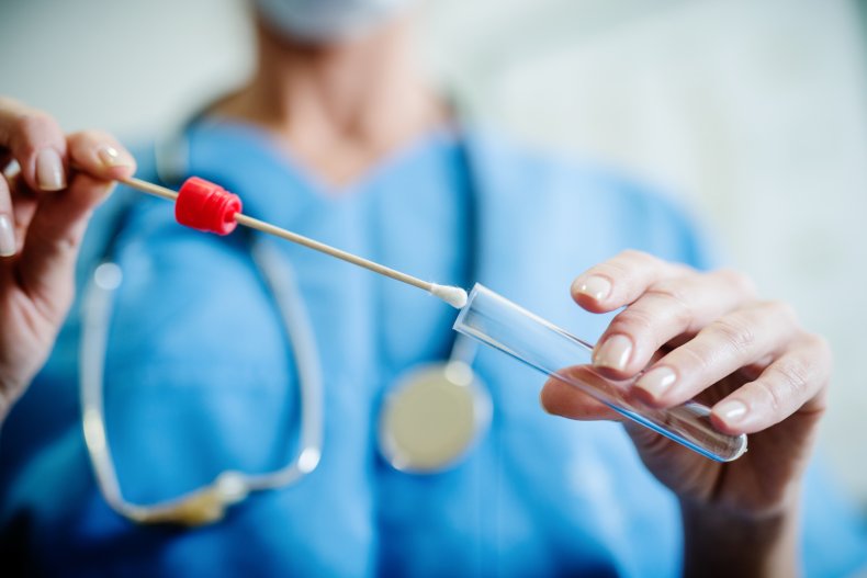 doctor flu swab test