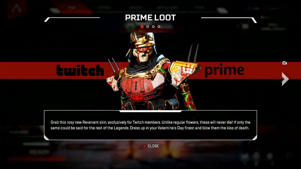 Twitch Prime's March Games & Loot Are Headlined By Apex Revenant Skin