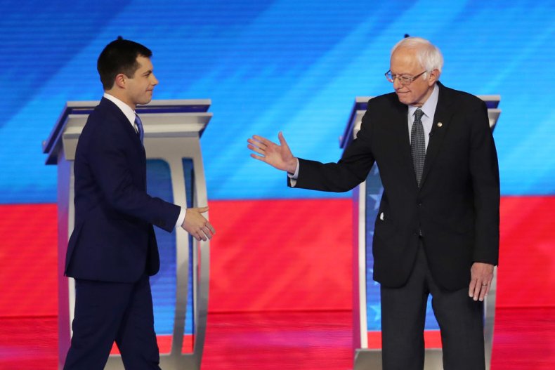 Buttigieg and Sanders Buttigieg and Sanders