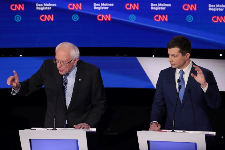 Bernie Sanders and Pete Buttigieg
