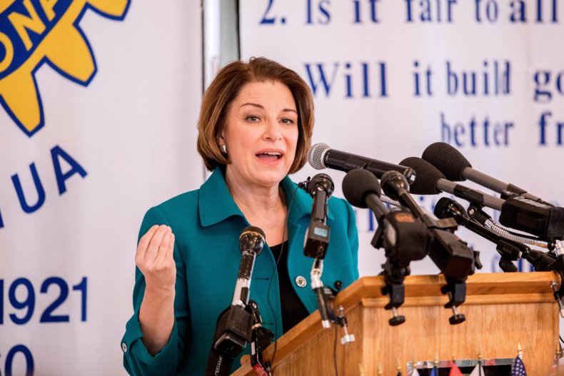Amy Klobuchar Campaigns In New Hampshire