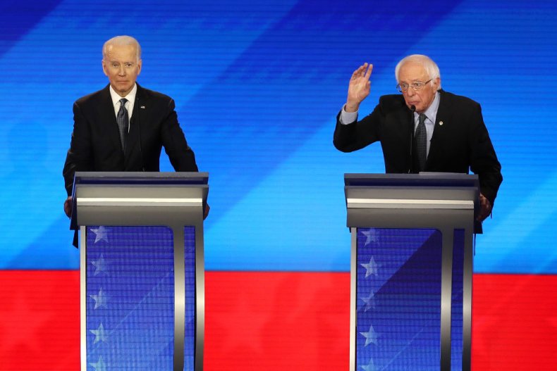 Joe Biden and Bernie Sanders