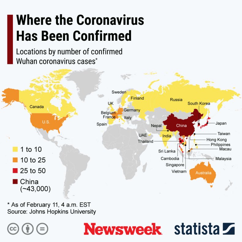 Coronavirus Countries 11 February Statista