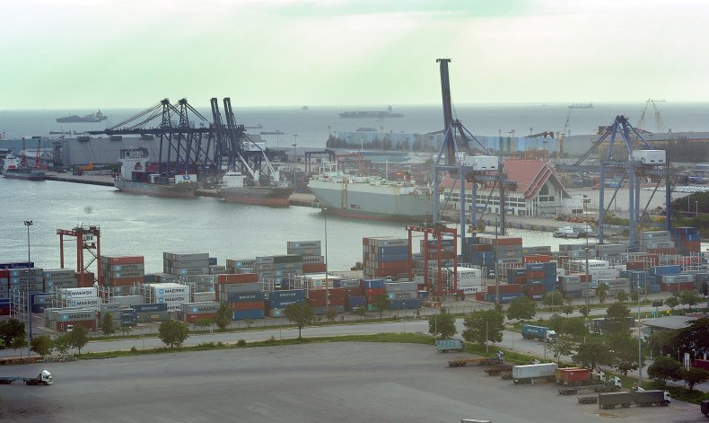 Laem Chabang port in Thailand 2012