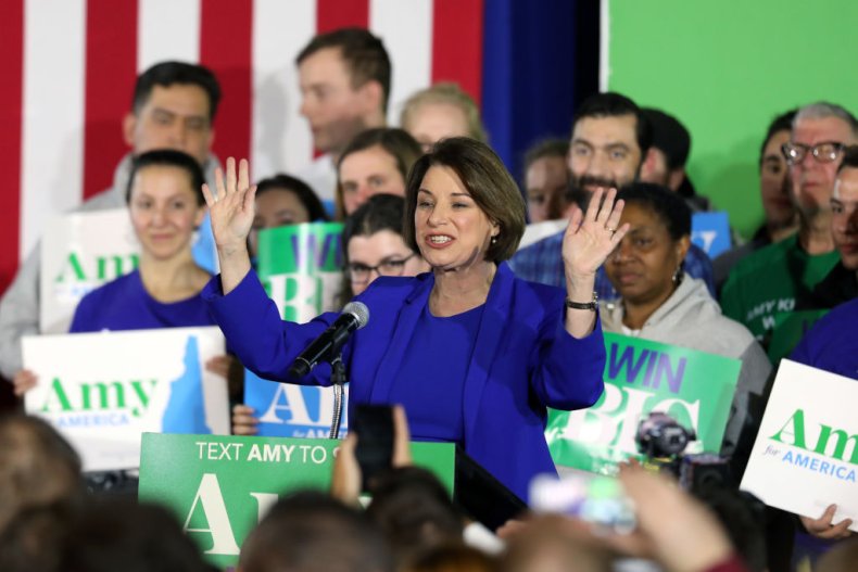 Sen. Amy Klobuchar in Concord, New Hampshire