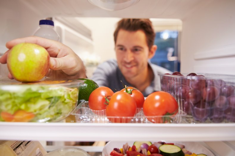 food, fridge, eating, healthy, stock, getty