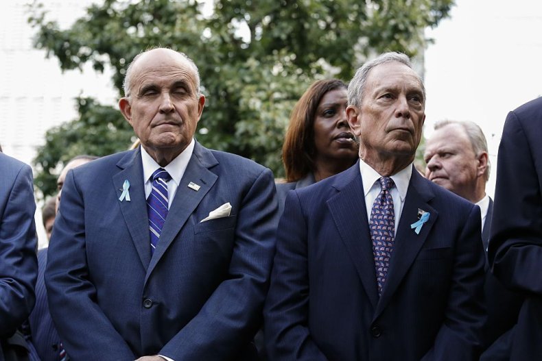Rudy Giuliani and Mike Bloomberg