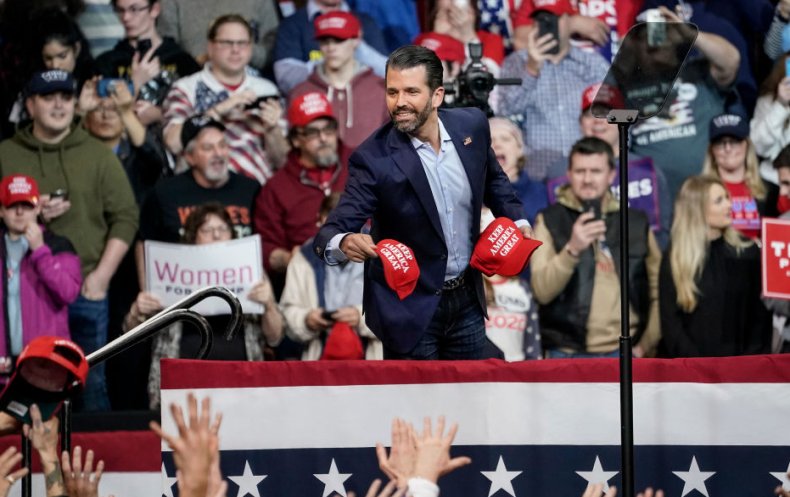 Donald Trump Jr at NH Rally