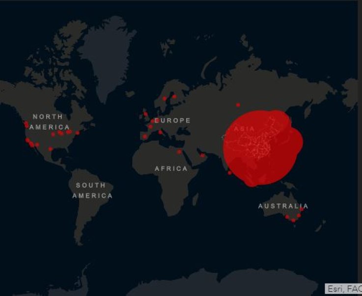 coronavirus update map cases deaths 