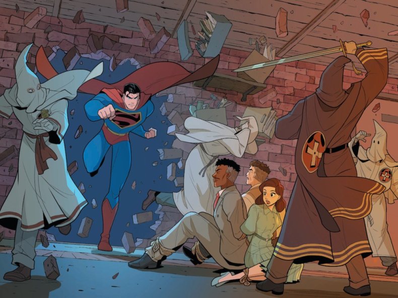 Superman Smashes The Klan