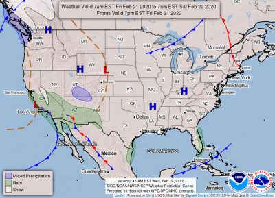 NOAA NWS Forecast February 21, 2020 NOAA NWS Forecast February 21, 2020