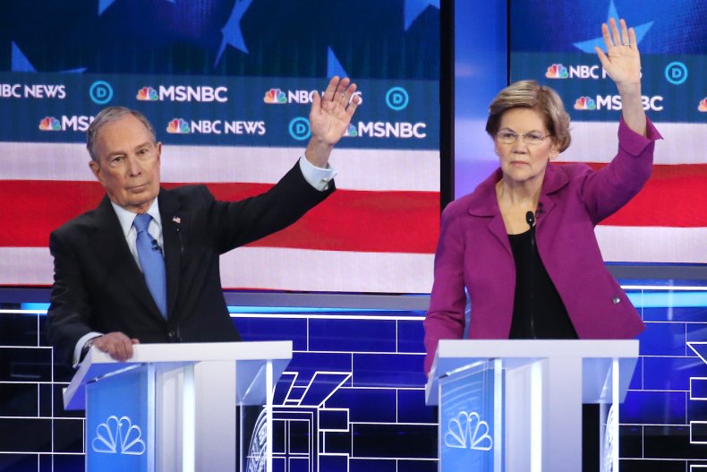 michael bloomberg, elizabeth warren