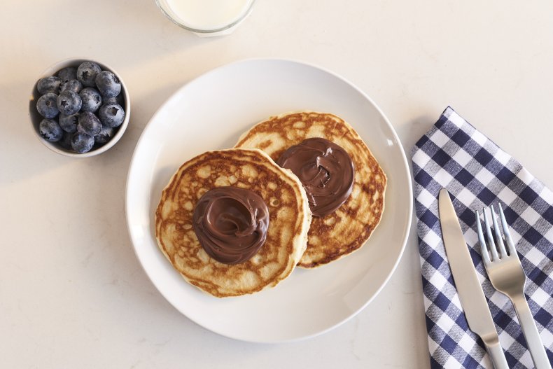 Nutella Pancakes Mardi Gras