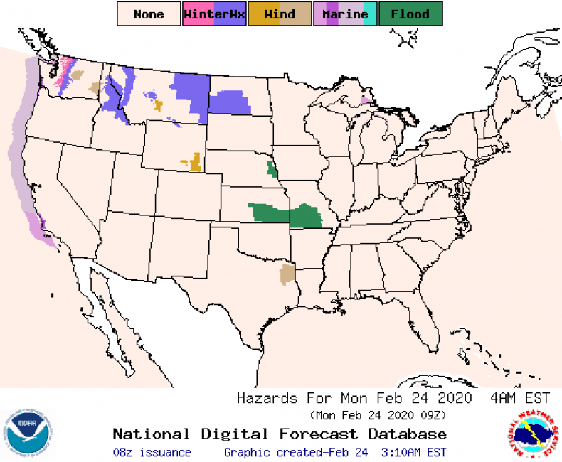 NOAA Hazard Forecast