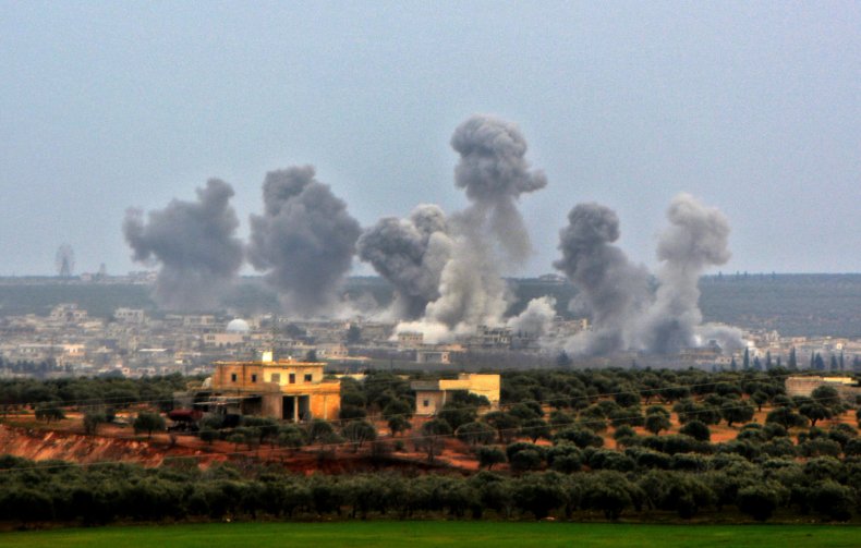 russia, syria, airstrikes, idlib, city, war