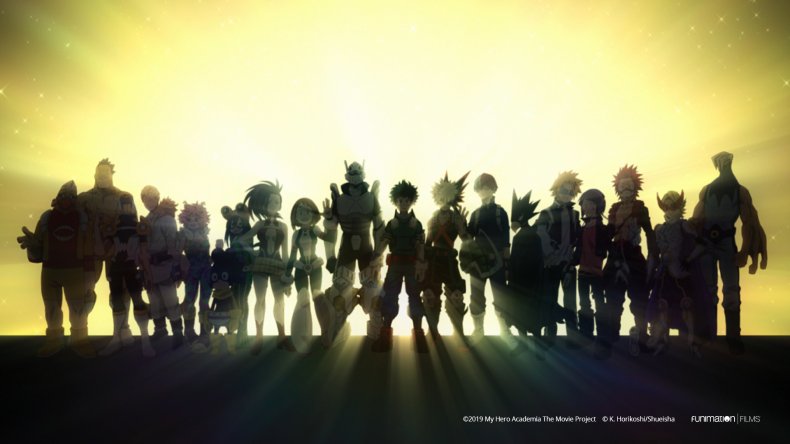 my hero academia heroes rising group shot