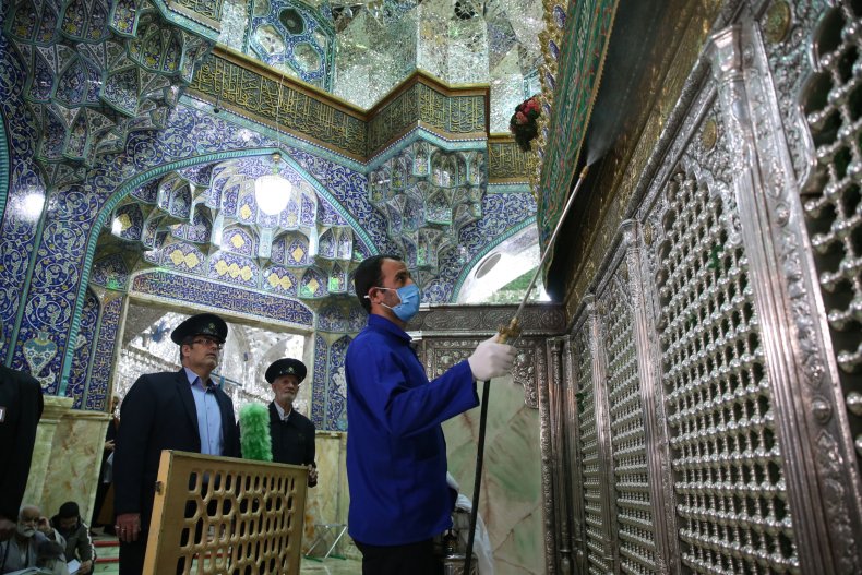 iran, qom, holy, shrine, coronavirus