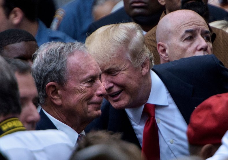 Donald Trump and  Michael Bloomberg