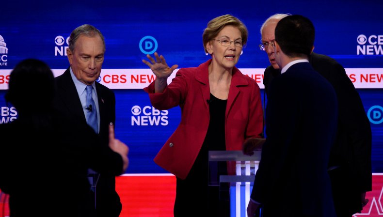 Elizabeth Warren and Michael Bloomberg Elizabeth Warren and Michael Bloomberg