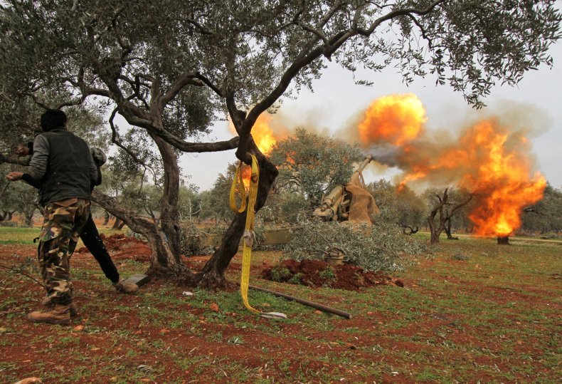 syria, rebels, idlib, turkey, war, artillery syria, rebels, idlib, turkey, war, artillery