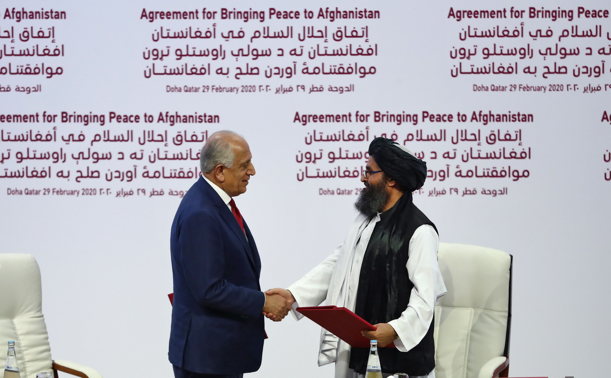 Historic Peace Deal Signed By Us And Taliban In Effort To End Americas Longest War Newsweek 