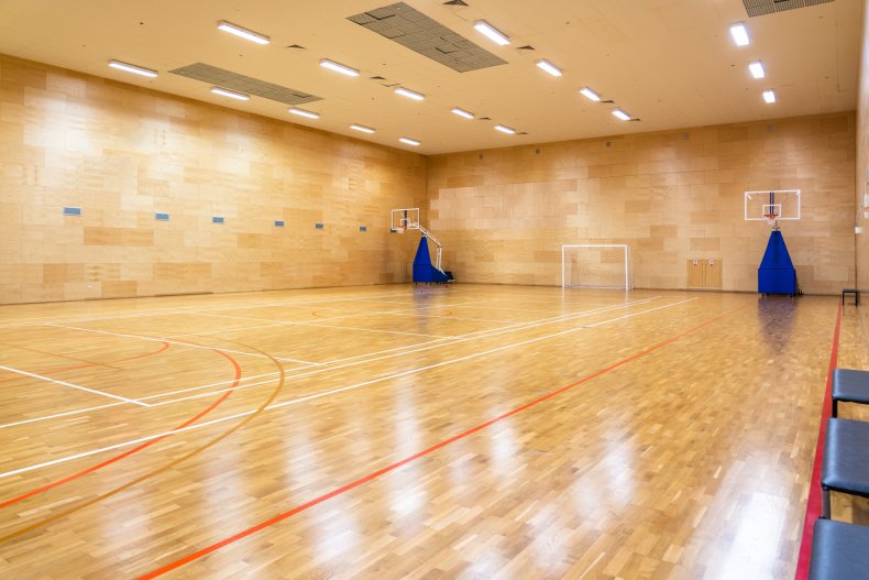Empty School Gymnasium