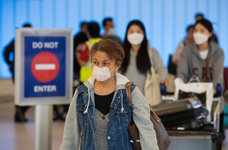 LAX airport California face masks February 29,2020