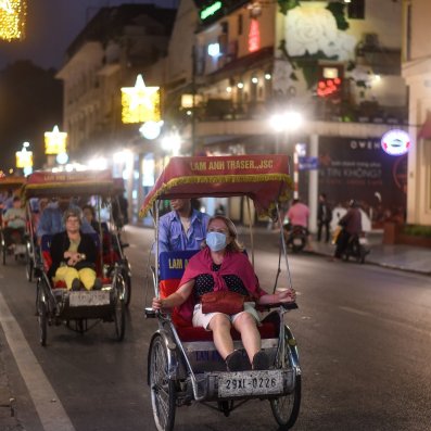Tourists in Hanoi during Coronavirus outbreak