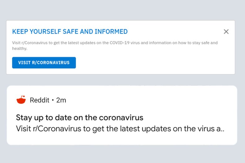reddit coronavirus censor misinformation r/