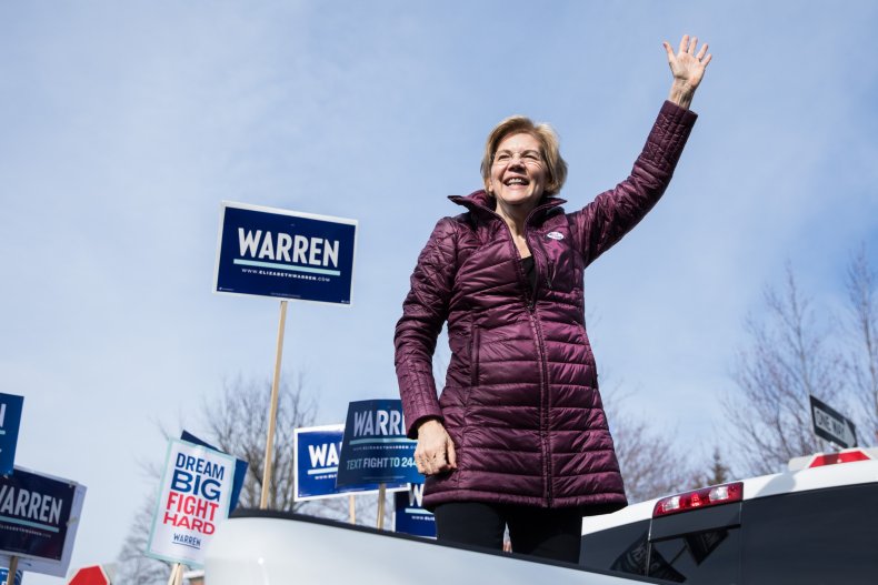 Presidential Candidate Elizabeth Warren Casts Her Vote In Massachuestts Primary On Super Tuesday