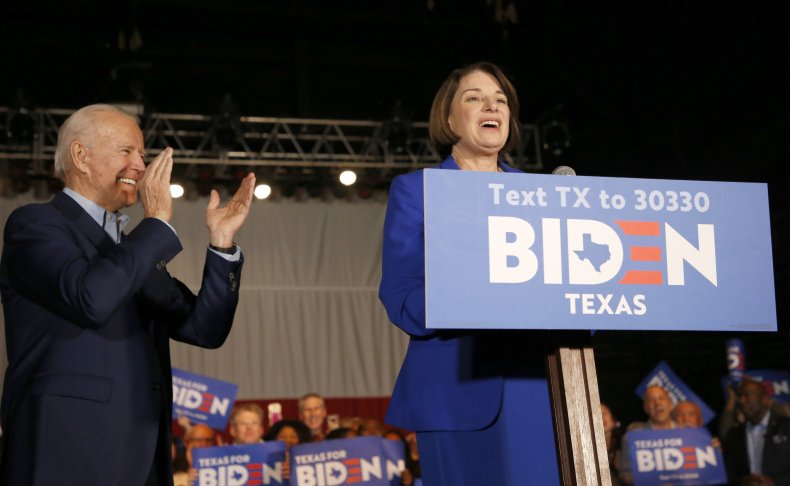 Biden and Klobuchar Biden and Klobuchar