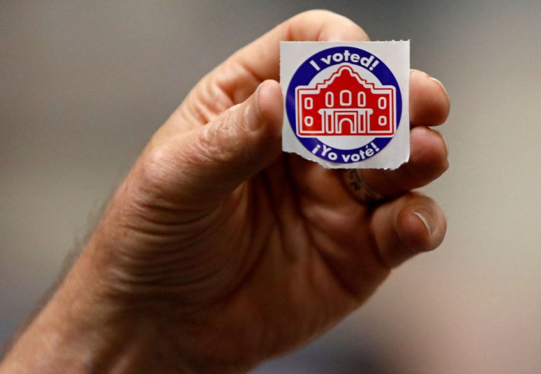 Super Tuesday voting sticker