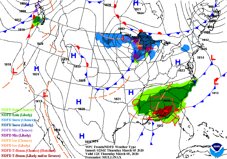NOAA Loop Thursday National Forecast