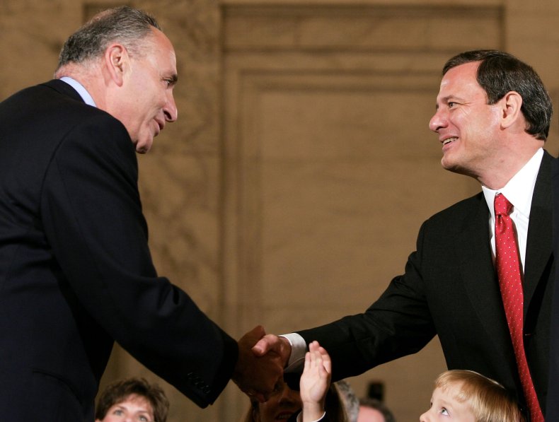 Chuck Schumer John Roberts feud