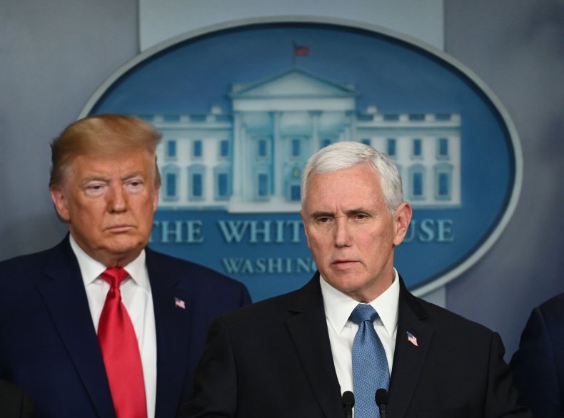donald trump mike pence praise who coronavirus