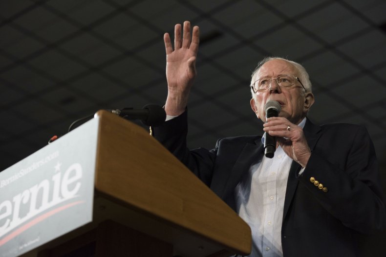 Democratic presidential hopeful Bernie Sanders