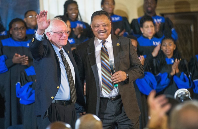 bernie sanders jesse jackson endorsement