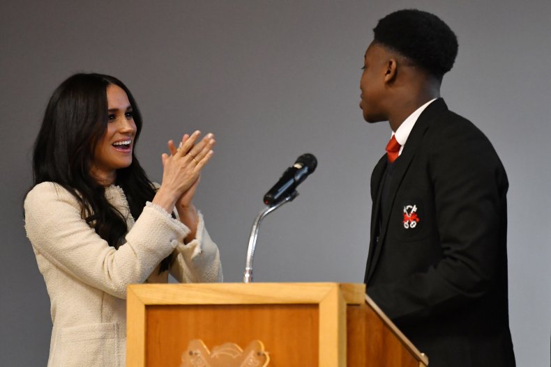 Meghan at Robert Clack Upper School