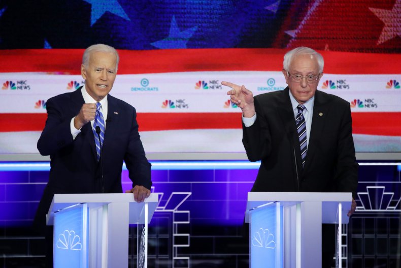 Joe Biden and Bernie Sanders